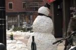 Muñeco de nieve que asusta